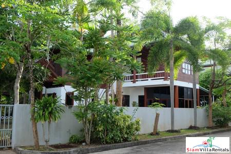 Contemporary Thai Teak Four Bedroom Pool Villa for Rent in Rawai-16