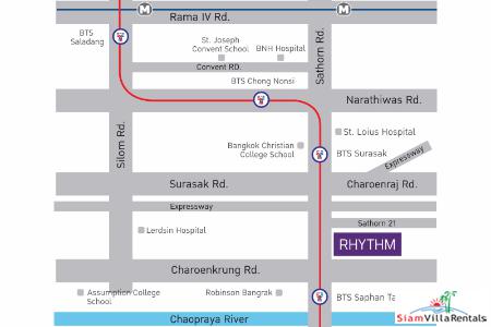 Rhythm Sathorn | River View One Bedroom Condo for Rent near BTS station-8