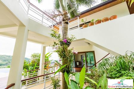 Panoramic Ocean and Lush Mountain Views from this Three Bedroom in Nai Thon-11