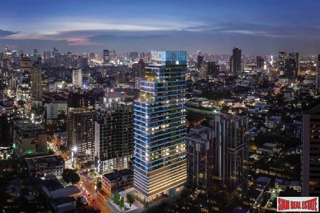 Luxury New Condo Nearing Completion by Japanese and Thai Developers Located between Thong Lor and Ekkamai - One Bed Units - Free Full Furniture or Cash Discount!-2