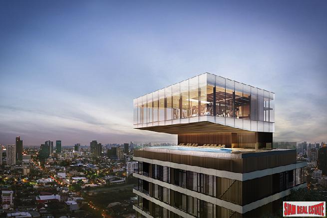 Luxury New Condo Nearing Completion by Japanese and Thai Developers Located between Thong Lor and Ekkamai - Two Bed Units - Free Full Furniture or Cash Discount!-0