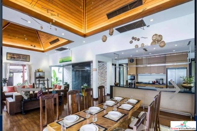 Beautiful Thai-Balinese Five Bedrooms Pool Villa for Rent in Kamala-6
