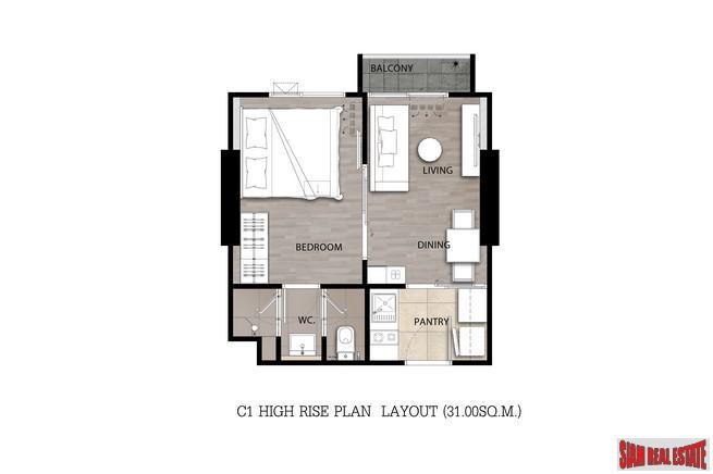 New Development with Gigantic Facilities in Ramkhamhaeng, One Bed Units - Promotional Prices and Offers!-1