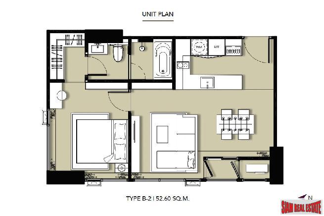 Modern, Elegant & Trendy One Bedroom Condos in New Thong Lo Development-17