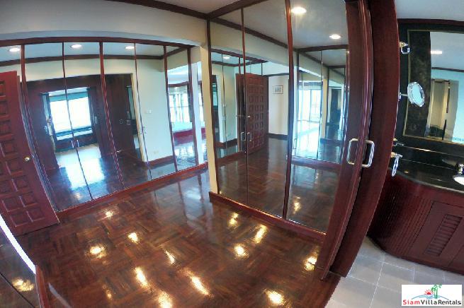 Baan Somthavil | Extra Large Three Bedroom for Rent with Views of Lumpini Park and Royal Bangkok Sport Club in Ratchadamri
