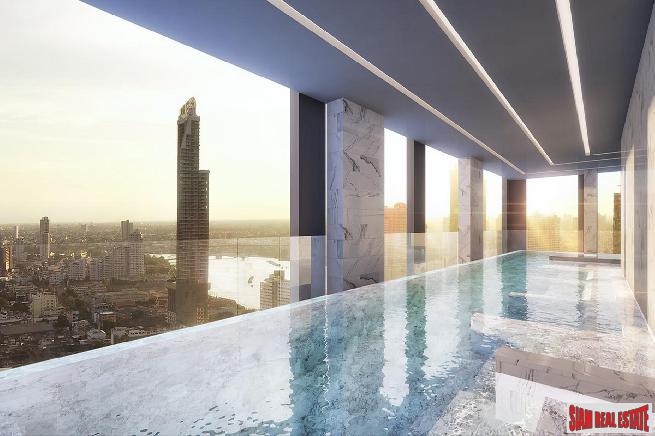 Nearing Completion is this Low Density Luxury Condos suited for Living and Investment at Charoenkrung Road, Sathorn - 2 Bed Duplex Loft Units - Discount and 6% Rental Guarantee for 2 Years!-1