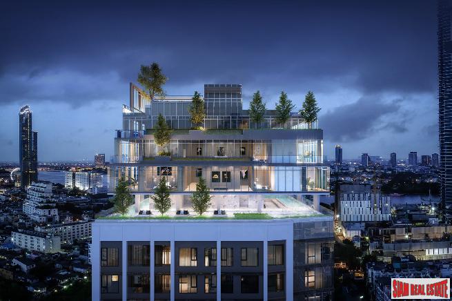 Nearing Completion is this Low Density Luxury Condos suited for Living and Investment at Charoenkrung Road, Sathorn - Last 3 Bed Unit - Discount and 6% Rental Guarantee for 2 Years!-0
