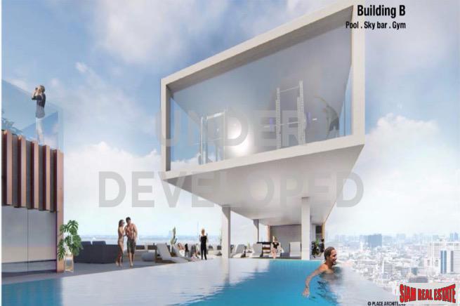 One Bedroom Duplex Development Built 500 M. from New Orange MRT Line in Rama 9-10