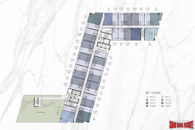 One Bedroom Duplex Development Built 500 M. from New Orange MRT Line in Rama 9-16