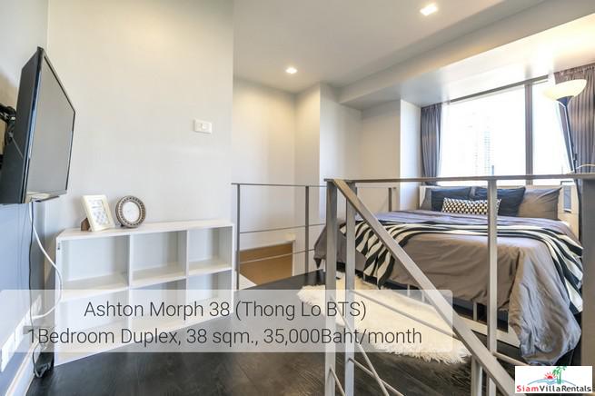 Ideo Morph 38 | Ultra Modern Two Storey Duplex with Extra High Ceilings in Thong Lo, Pet friendly