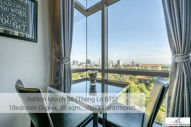 Ideo Morph 38 | Ultra Modern Two Storey Duplex with Extra High Ceilings in Thong Lo, Pet friendly