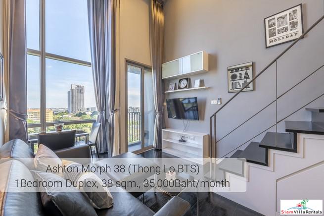 Ideo Morph 38 | Ultra Modern Two Storey Duplex with Extra High Ceilings in Thong Lo, Pet friendly
