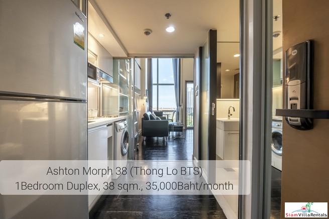Ideo Morph 38 | Ultra Modern Two Storey Duplex with Extra High Ceilings in Thong Lo, Pet friendly-6