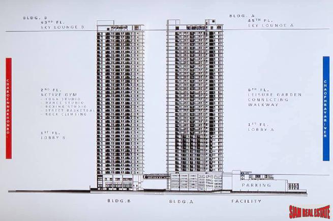 Last units available back to market!! Sold out in 1 month: Best Waterfront Living in the Heart of Bangkok (Sathorn-Chareonnakorn) - 1 Bed Plus Units-4