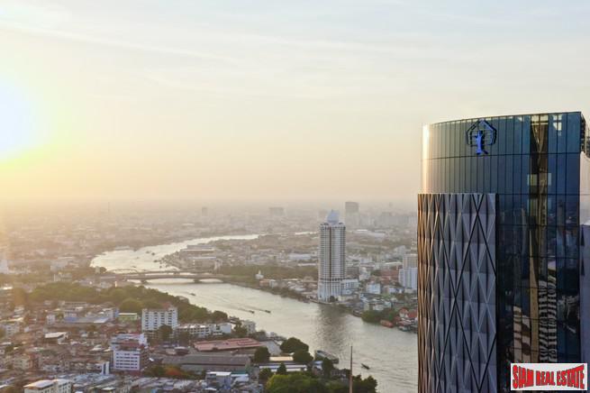 Exclusive Newly Completed Luxury Condo with Spectacular Panoramic Chao Phraya River Views - Three Bedrooms-0