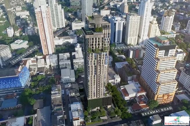 RHYTHM Ekkamai | Large Modern Two Bedroom Corner for Rent in New Condo-0