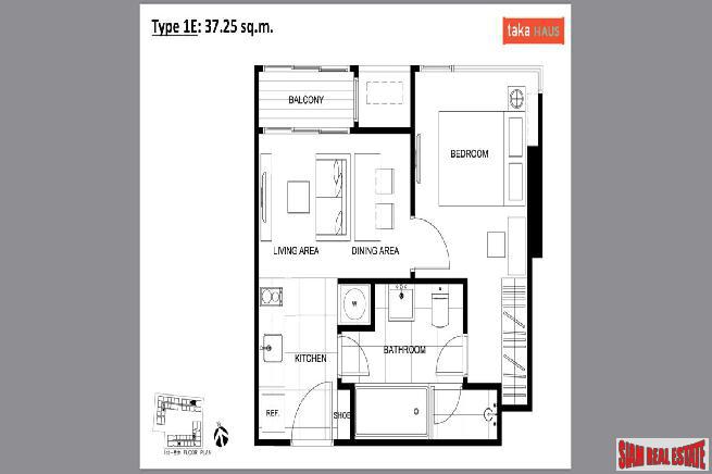 Taka Haus | One Bed in Newly Completed Condo Project Designed around Living at Ekkamai by Major Thai and Japanese Developers-27