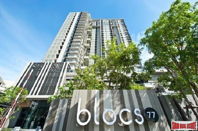 Blocs 77 | One Bed on High Floor with Serene Green, Canal and City Views at Sukhumvit 77, Onnut-25
