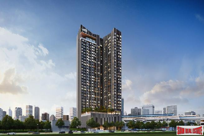New High-Rise Condo in Construction by Leading Thai and Japanese Developers at Sukhumvit-Rama 4, Phra Khanong - Studio Units-0