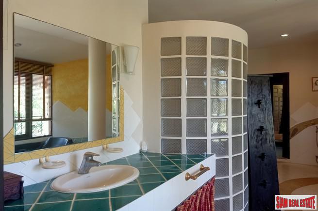 Large Private Four Bedroom House with Pool for Rent on One Rai of Land in Chalong-17