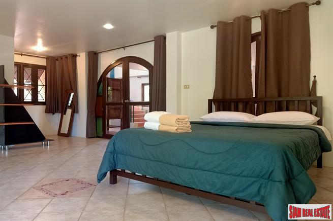 Large Private Four Bedroom House with Pool for Rent on One Rai of Land in Chalong-7