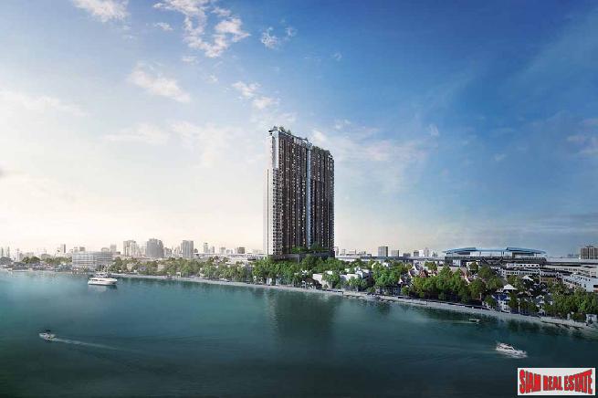 Nearing Completion High-Rise Riverside Smart Condo by Leading Thai Developer at Bang Phlat - Studio Units-0