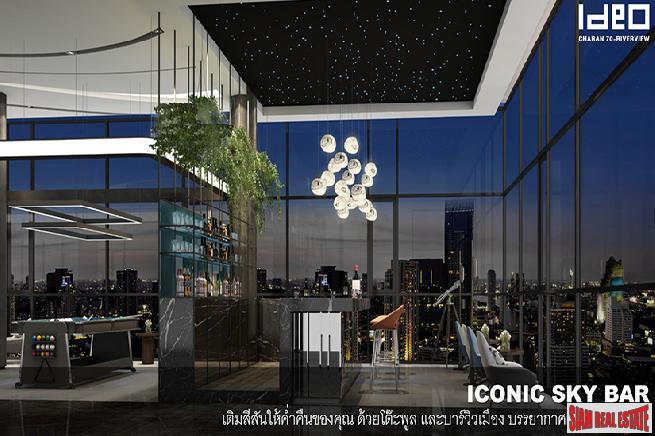 Nearing Completion is this High-Rise Riverside Smart Condo by Leading Thai Developer at Bang Phlat - Duplex Studio Units-5