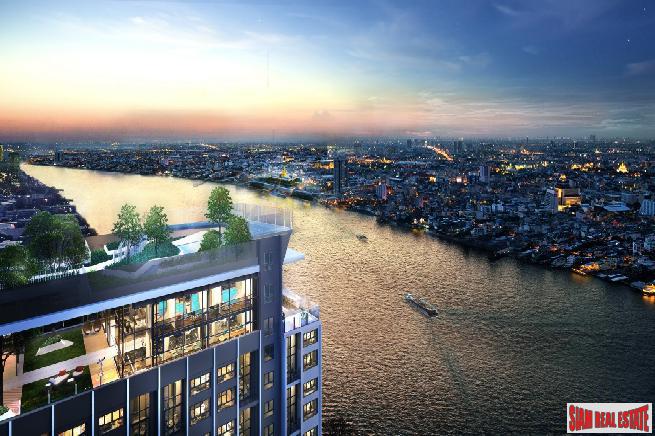 Nearing Completion is this High-Rise Riverside Smart Condo by Leading Thai Developer at Bang Phlat - 1 Bed Duplex Units-1