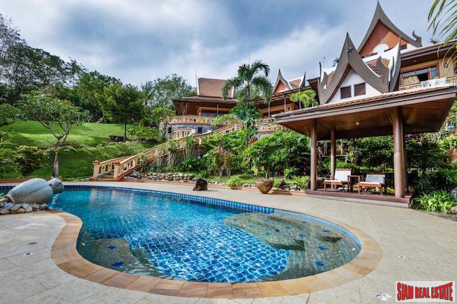 Vichudahills | Luxury Thai-style Sea View Pool Villa for Sale in Layan Beach-3
