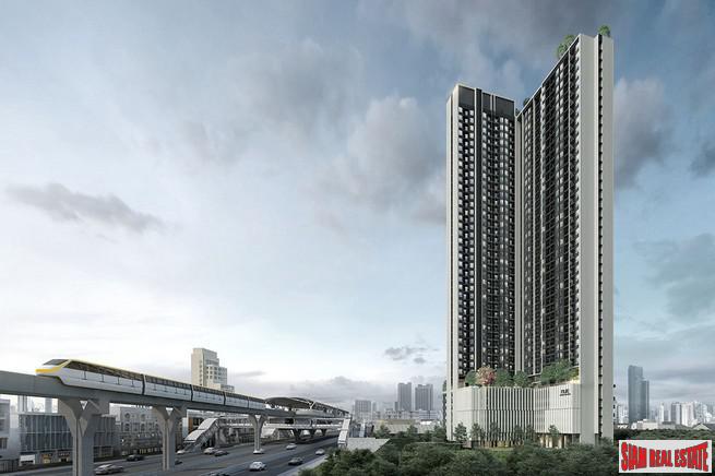 New Value High-Rise Condo by Leading Thai Developer at Srinakarin Road, next to New MRT Si La Salle - Two Bed Units-0