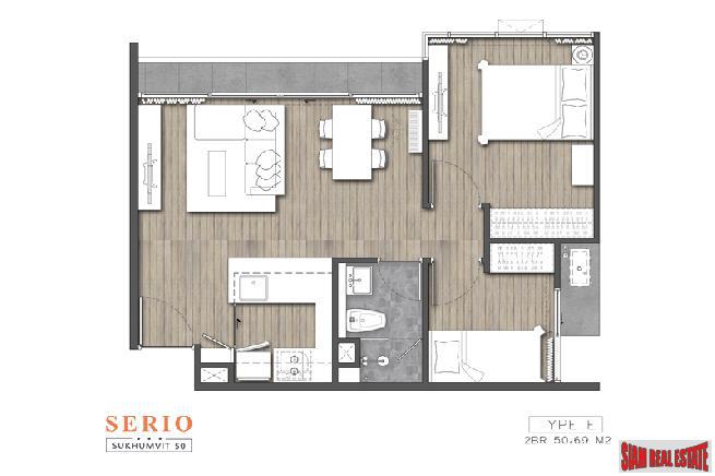 Brand New Low Rise Condo only 300 Metres to BTS On Nut, Sukhumvit 50 - 2 Bed Pool View-15