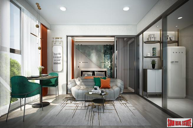 New Low-Rise Condo in Ratchada Area, Close to Offices and Shopping, 350 Metres to MRT Huai Khwang - 1 Bed Units-3