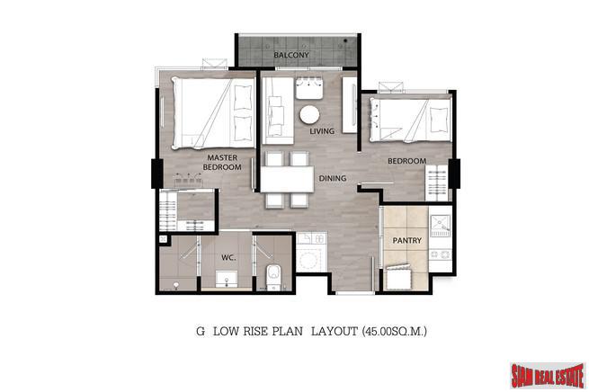 New Ramkhamhaeng Development with Excellent Modern Facilities - One Bedroom-14