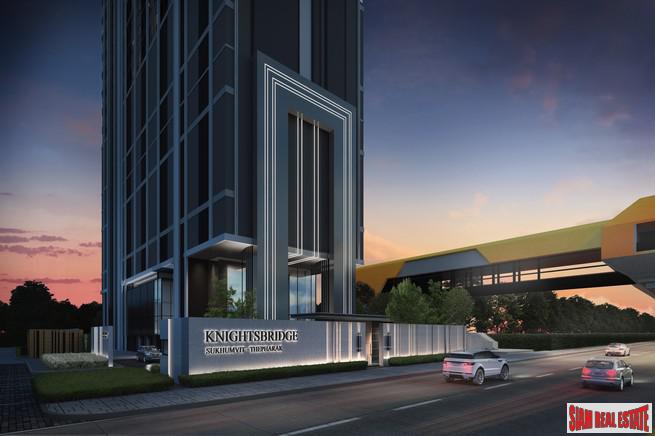 New High-Rise Smart Condo in Construction with Excellent Facilities on Connecting Road between Sukhumvit and Thepharak - 0 Metres to MRT - 1 Bed Units-1