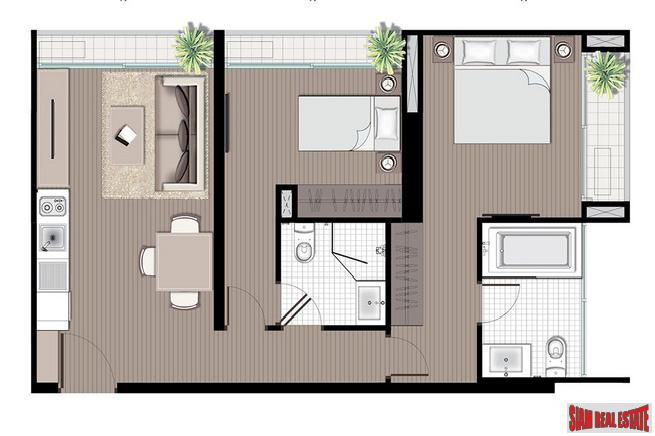 Noble Revo Silom | Two Bedroom Contemporary Condo for Sale with Great City Views in Si Lom-14