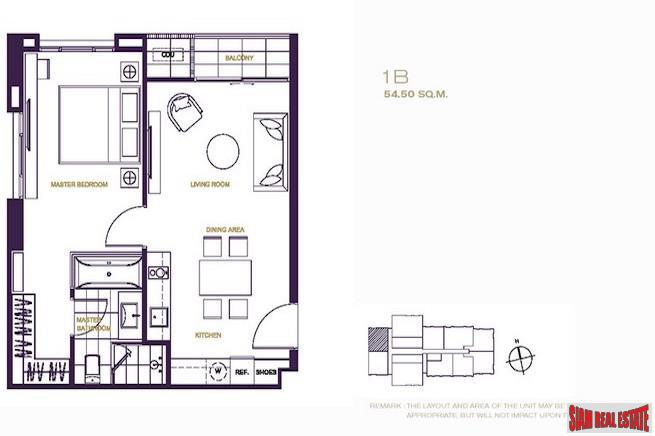 The XXXIX by Sansiri | Luxury One Bedroom for Sale Near BTS Phrom Phong and Shopping Centers-15