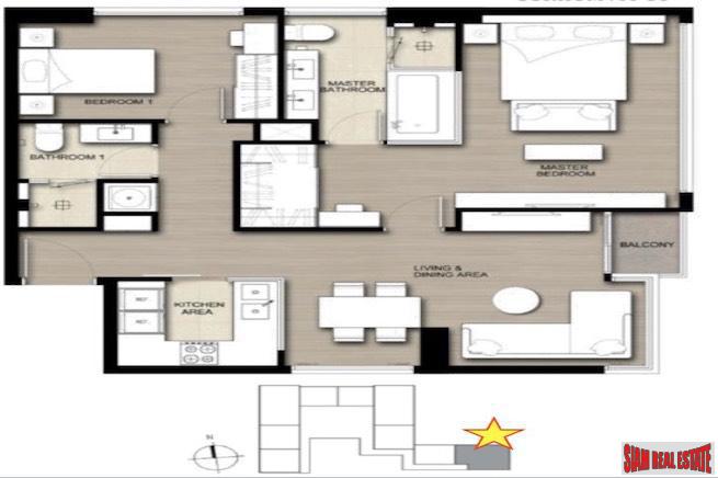 The ESSE Asoke | Excellent Two Bedroom Condo for Sale on the 39th Floor - Last Chance, Special Price !-20
