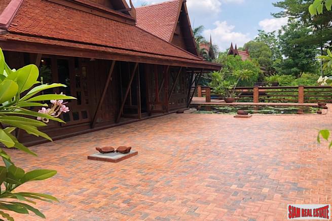 Traditional Thai Style House with Six Bedrooms and Wrap Around Terrace for Sale in Laksa-11