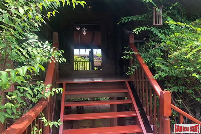 Traditional Thai Style House with Six Bedrooms and Wrap Around Terrace for Sale in Laksa-17