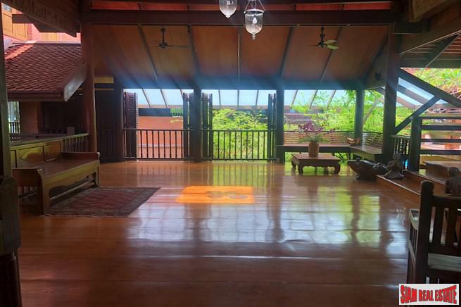 Traditional Thai Style House with Six Bedrooms and Wrap Around Terrace for Sale in Laksa-19