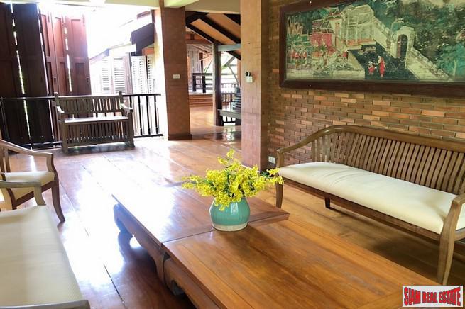 Traditional Thai Style House with Six Bedrooms and Wrap Around Terrace for Sale in Laksa-26