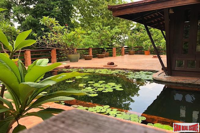 Traditional Thai Style House with Six Bedrooms and Wrap Around Terrace for Sale in Laksa-27