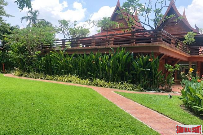Traditional Thai Style House with Six Bedrooms and Wrap Around Terrace for Sale in Laksa-4