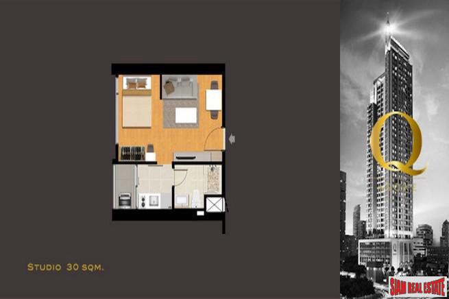 Q Asoke | Cozy Rare Studio Unit for Sale with Pool & City Views in Petchaburi-16