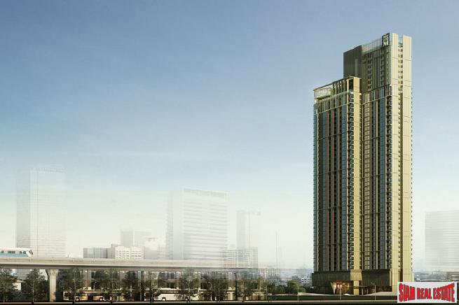 Newly Completed High-Rise Green Condo with 2 Rai of Gardens by Luxury Developers at Sukhumvit 101/1 - 1 Bed Units-1