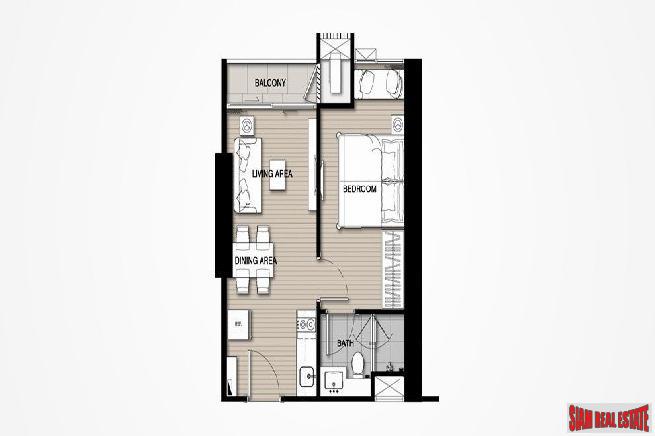 Newly Completed High-Rise Green Condo with 2 Rai of Gardens by Luxury Developers at Sukhumvit 101/1 - 2 Bed Units-8