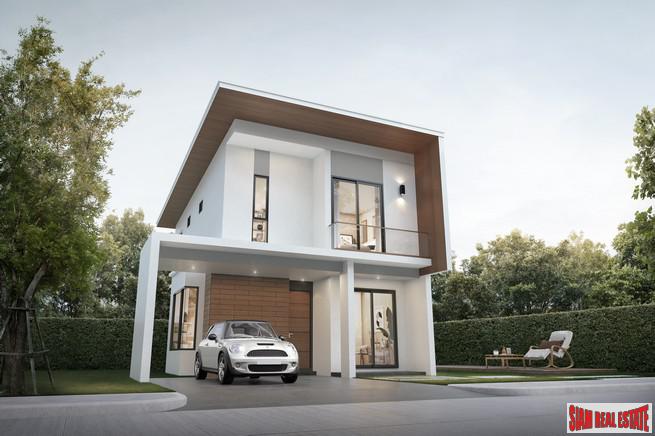 New Estate of Twin Modern Eco Homes in Construction at Bangna-15