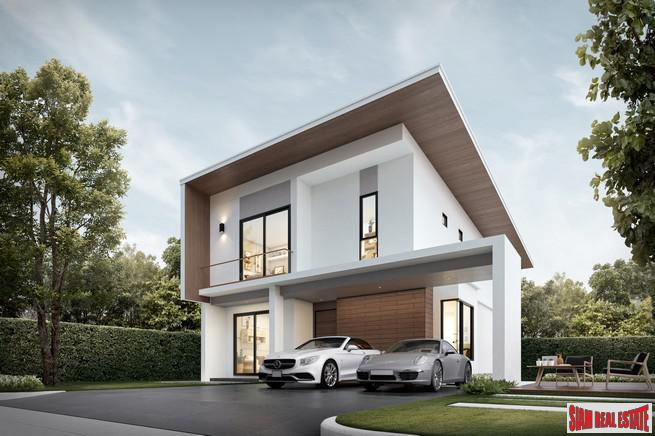 New Estate of Twin Modern Eco Homes in Construction at Bangna-16