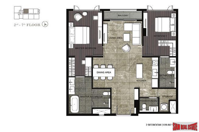 Nivati Thonglor 23 | Rare Unit 2 Bed Unit for Sale 1.5MB Under Contract Price!