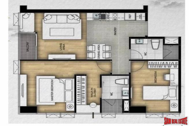 Vertiq Rama 4 | Two Bedroom Condo for Sale Located in a High Demand Sam Yan Residential Area